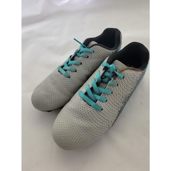 DSG Speed Viper Package Cleat Gray/Teal DSGYP21 Teal Kids Size 1 - Picture 2 of 9